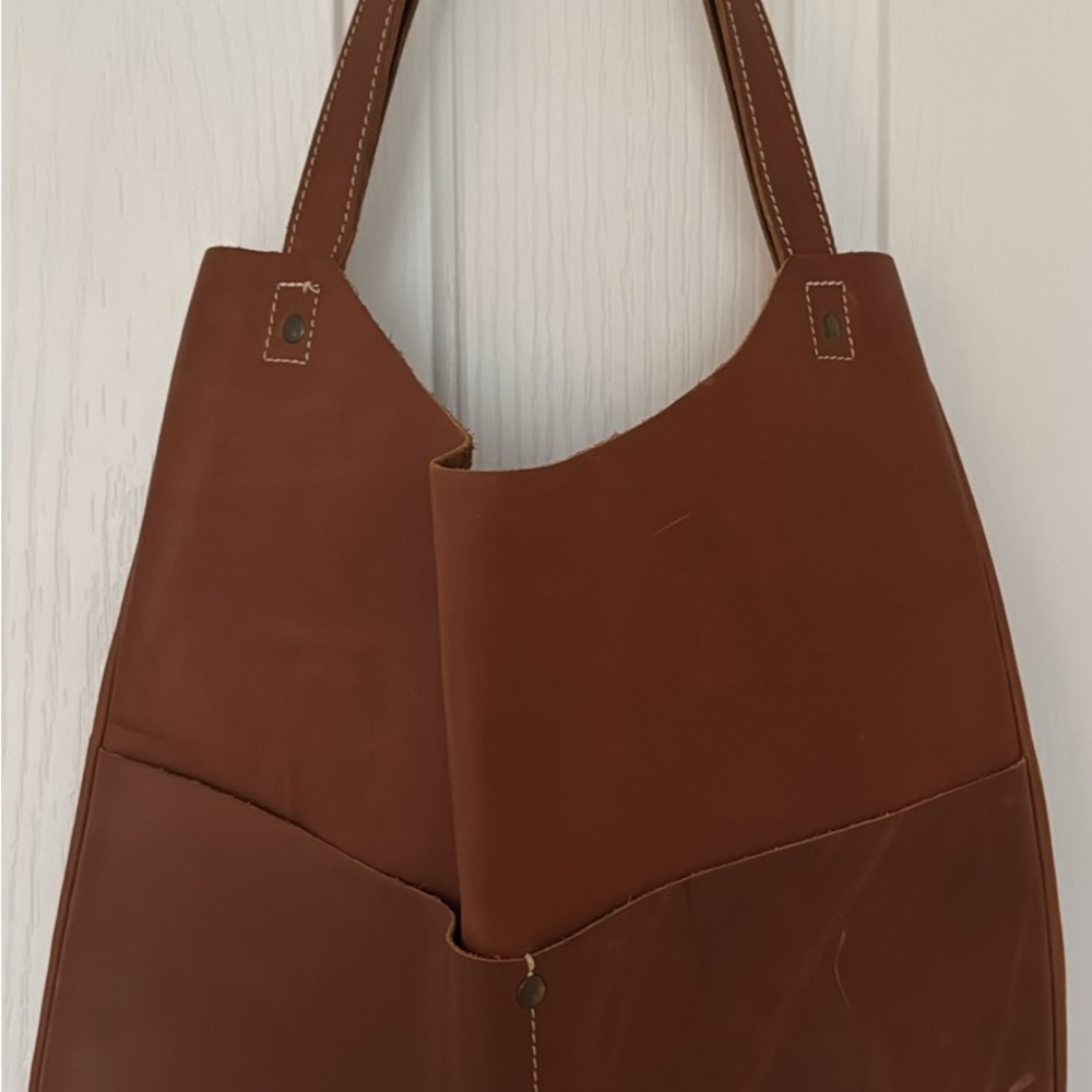 Magnolia Brown Leather Shoulder Bag